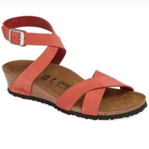 Birkenstock Papillio Lola Wedge Strappy Sandals 38, US‎ 7-7.5